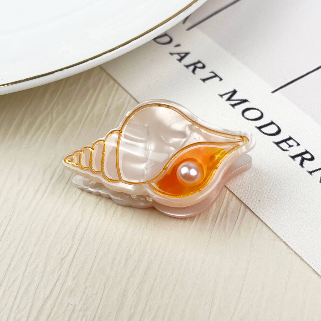 TheDivaSoap - Acetate mini marine life hair clip crab conch claw clip