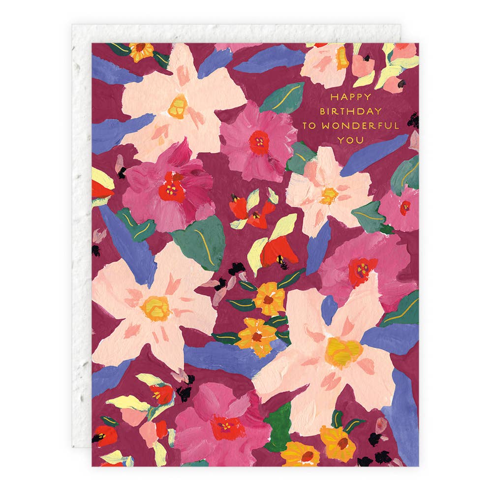 Seedlings - Flowers for Sunday - Birthday Card