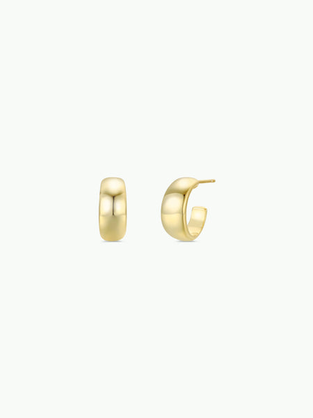 Wide Gold Hoops