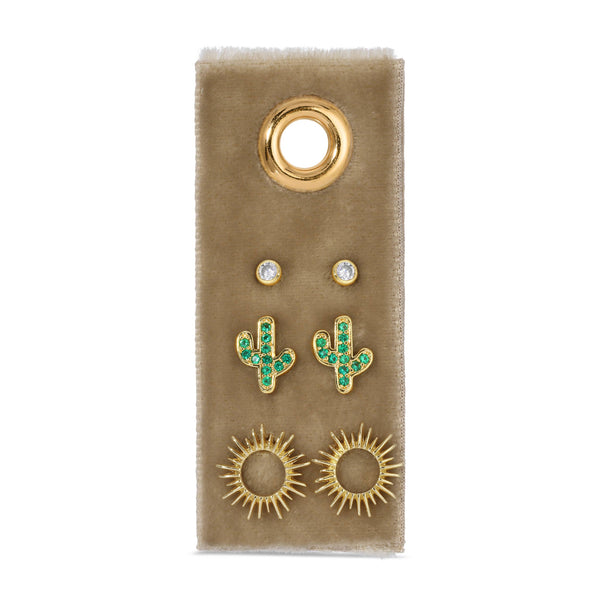 Cactus Earrings Gift Set