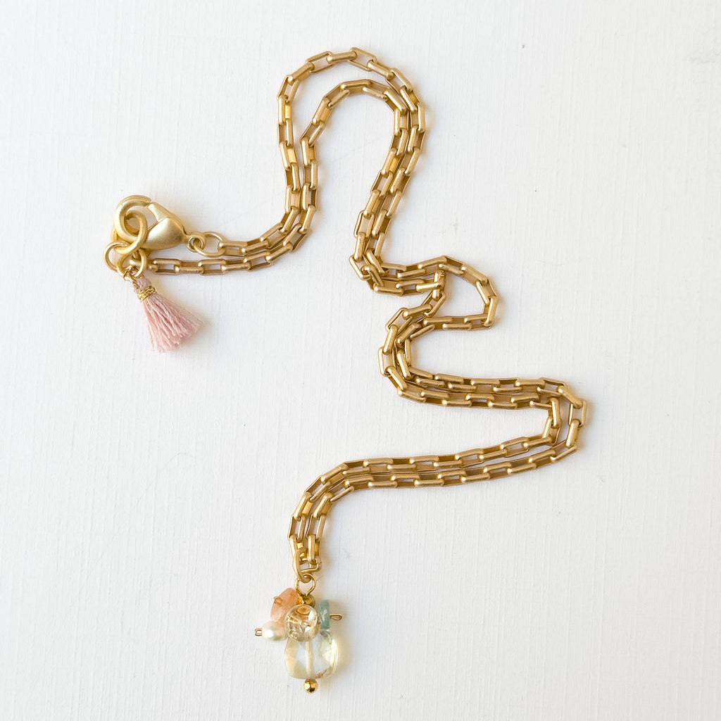Gold Paperclip Chain Necklace