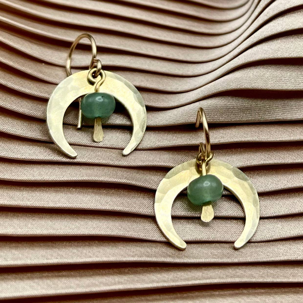 Handmade Crescent Earrings