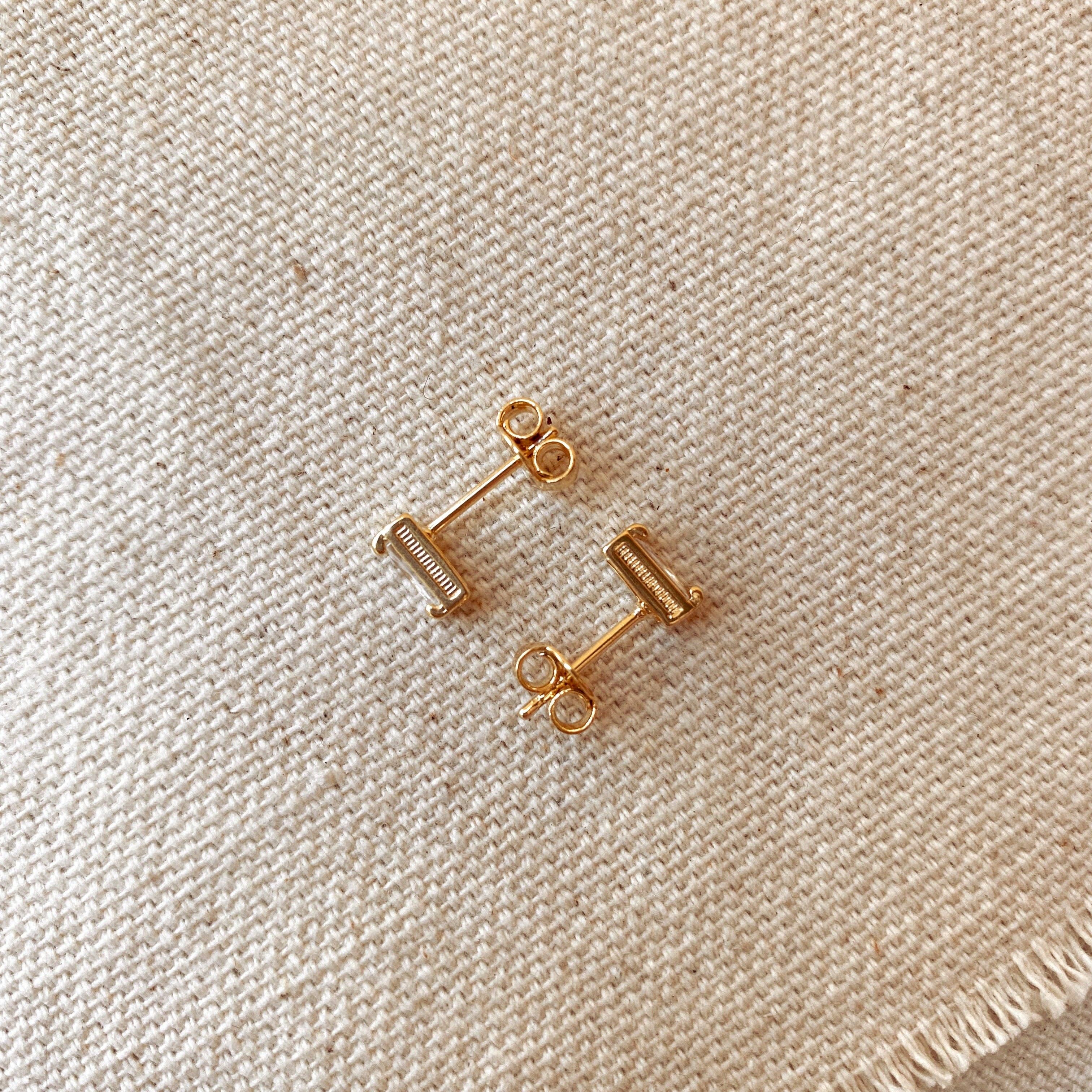 Baguette Stud Earrings