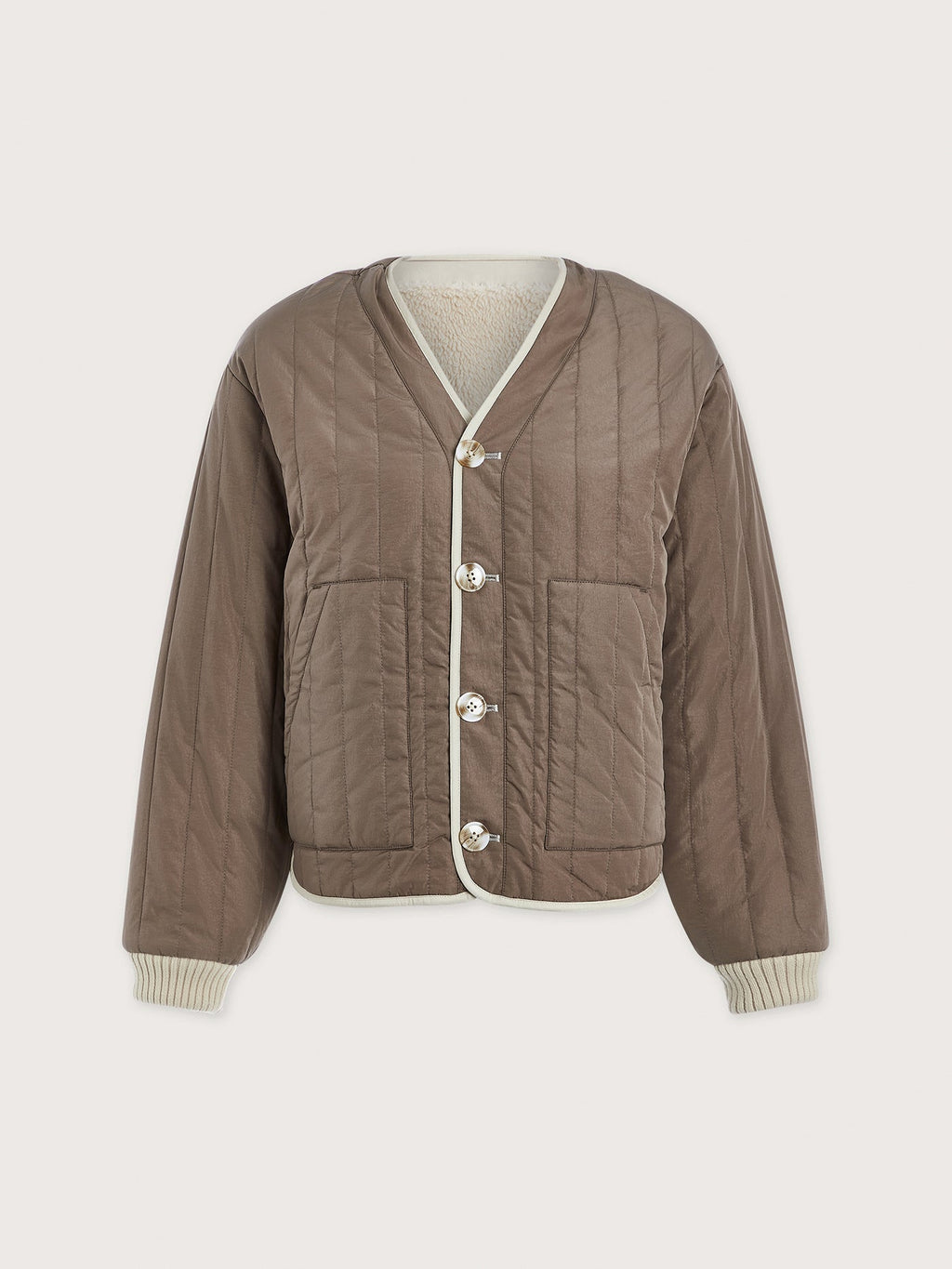 Drew Reversible Jacket Sandshell/Ash Taupe