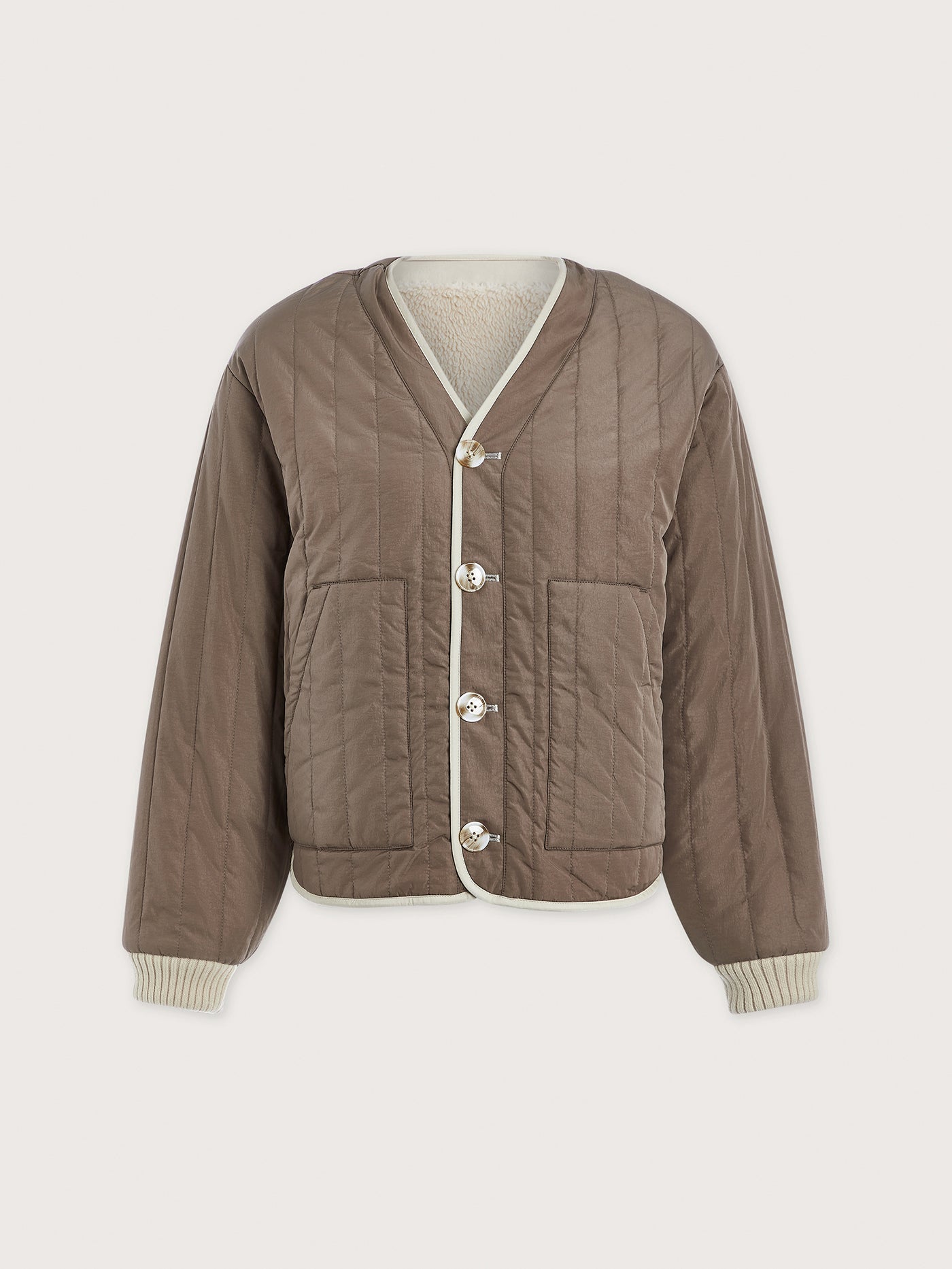 Drew Reversible Jacket Sandshell/Ash Taupe
