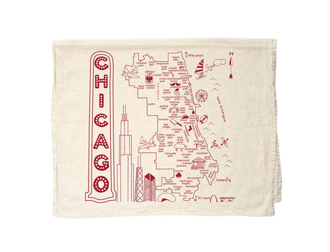 Maptote - Chicago Tea Towel