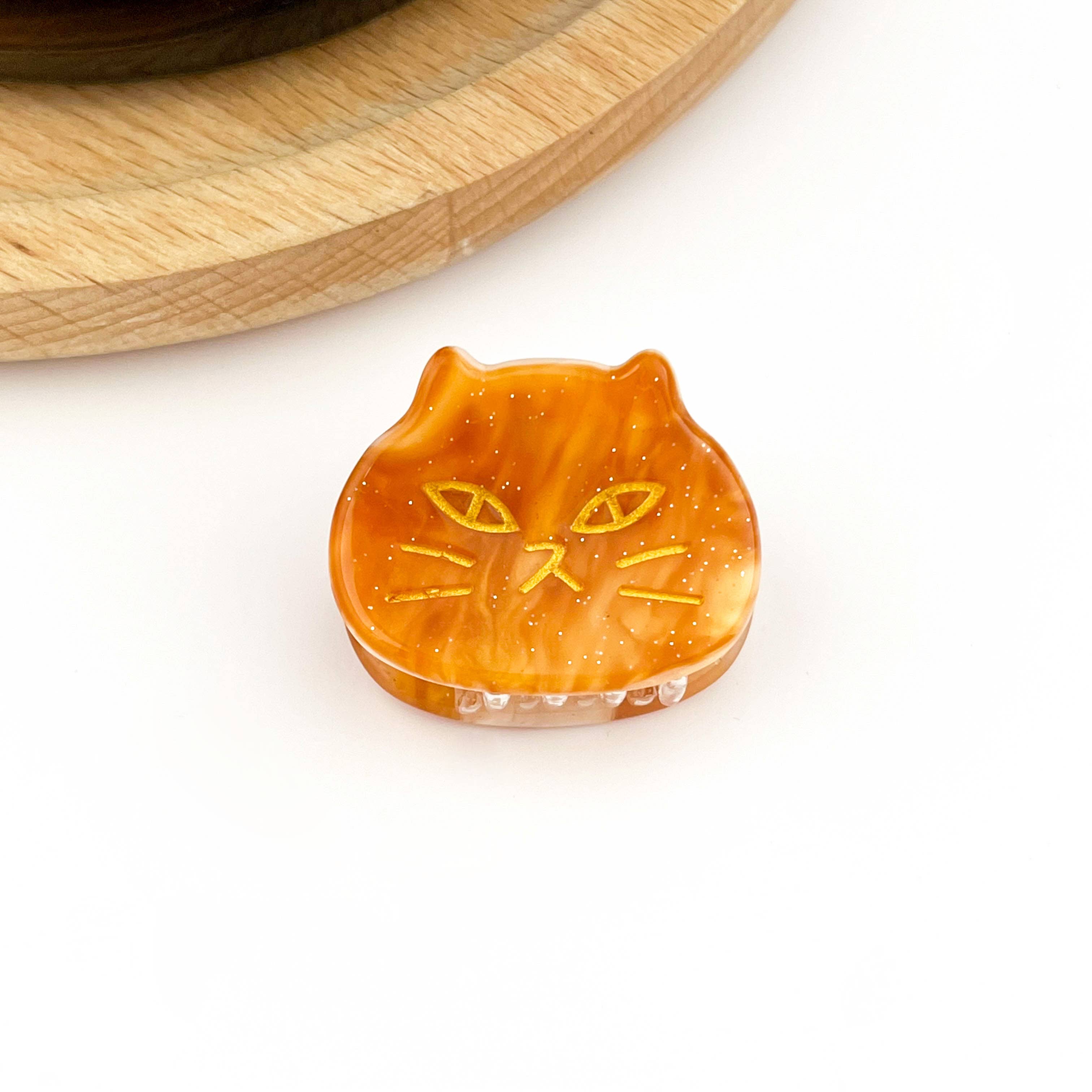 TheDivaSoap - Mini Acetate Cat Head Hair Claw Clip