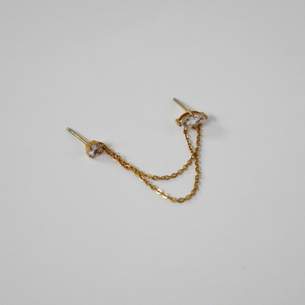 Ryann Double Chain Studs