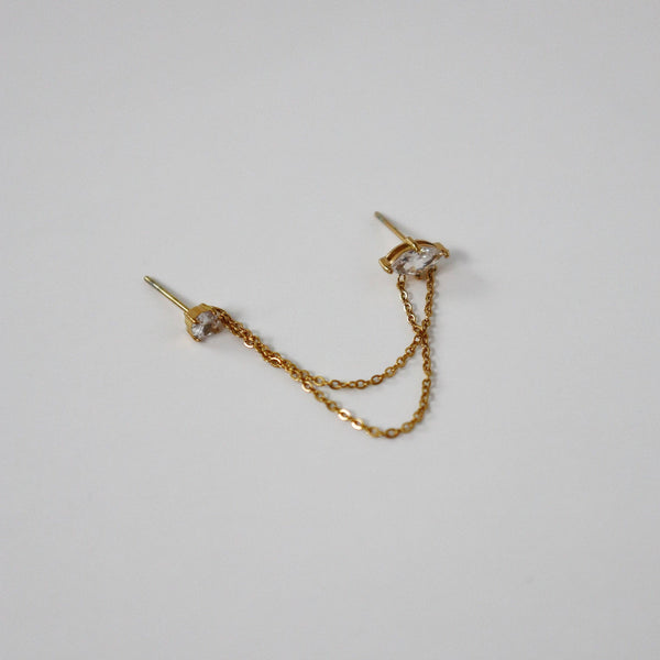 Ryann Double Chain Studs