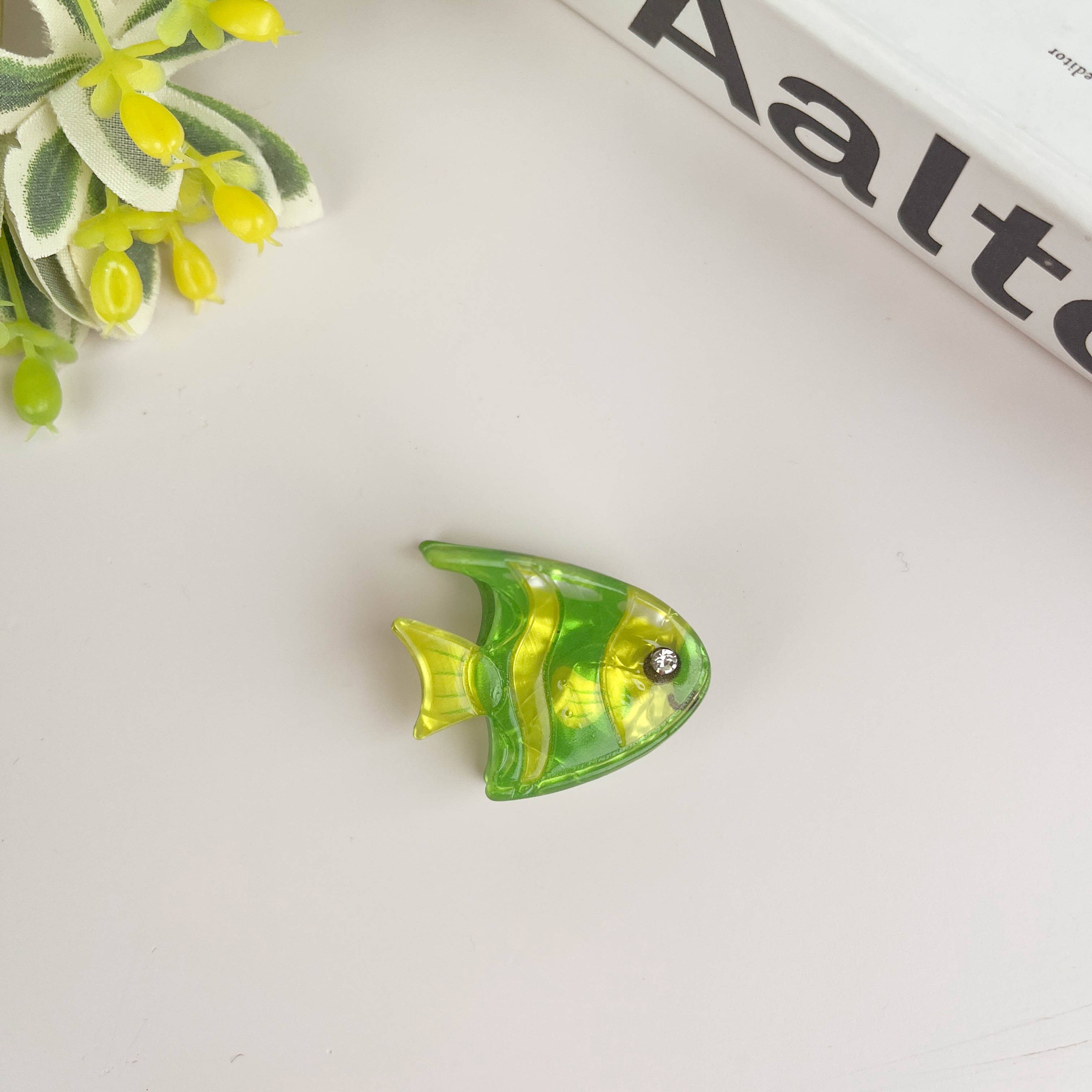 TheDivaSoap - Marine Animal Series Hair Clip, Acetate Mini Claw Clips