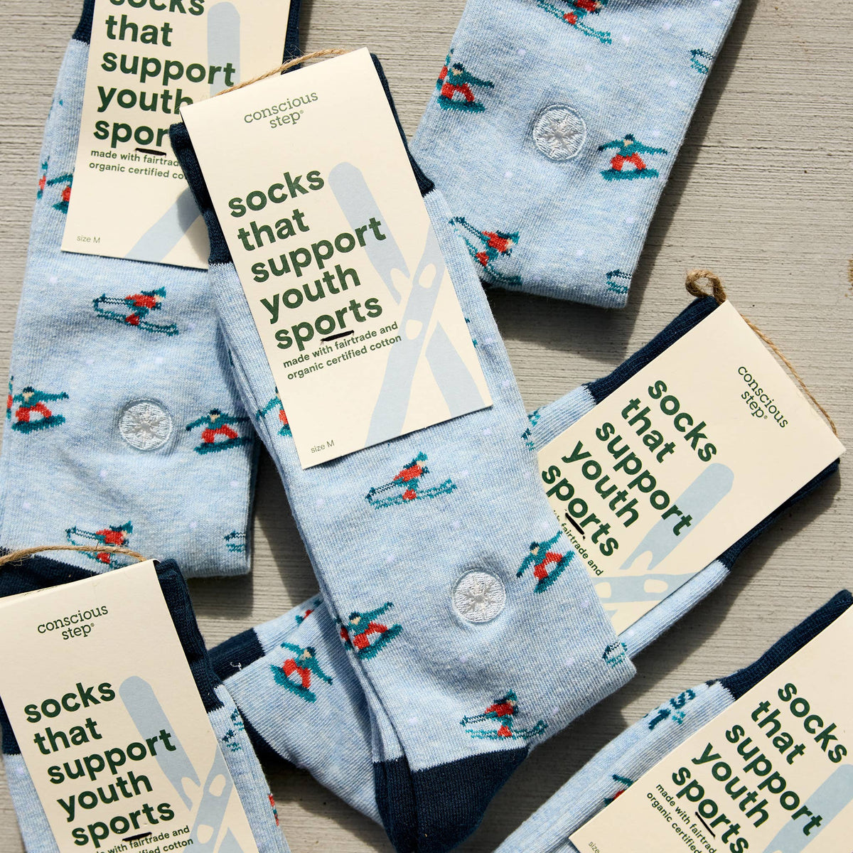 Socks that Support Youth Sports | Blue Skiers