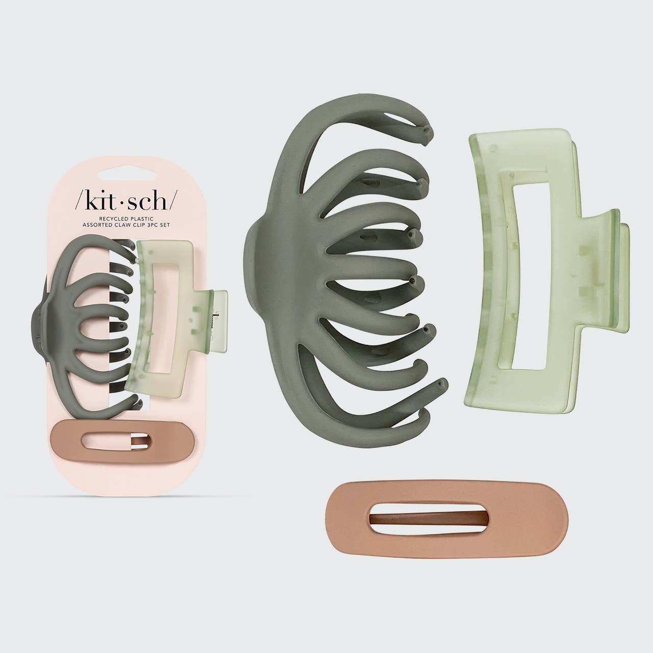 Assorted Claw Clip Set 3pc | Octopus