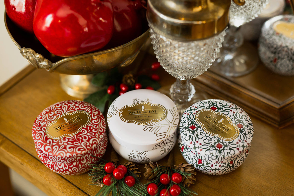 Holiday Trio 4 oz Candle Tins
