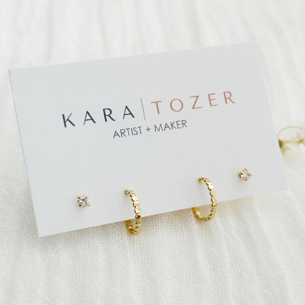 Dainty Dot Hoop Stacking Set #12