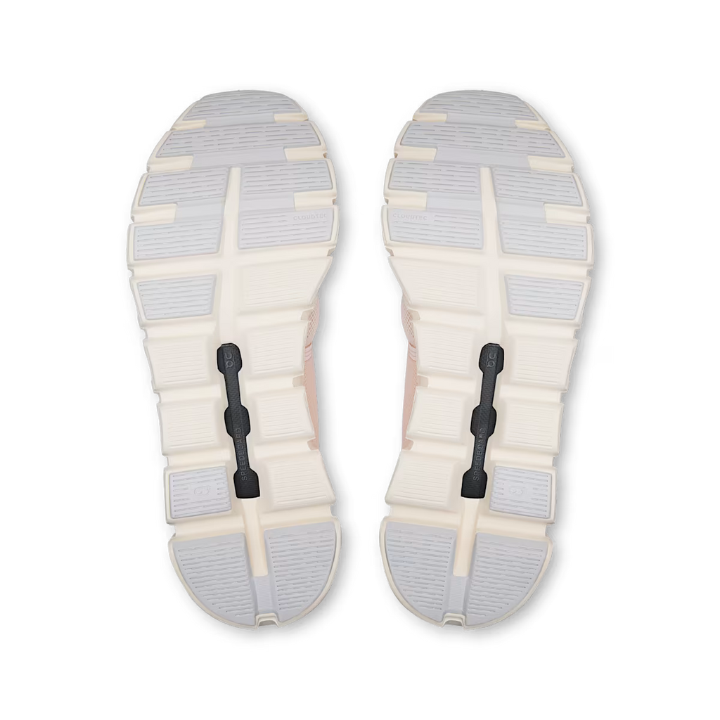 White shoe sole with gray and black pattern on a transparent background