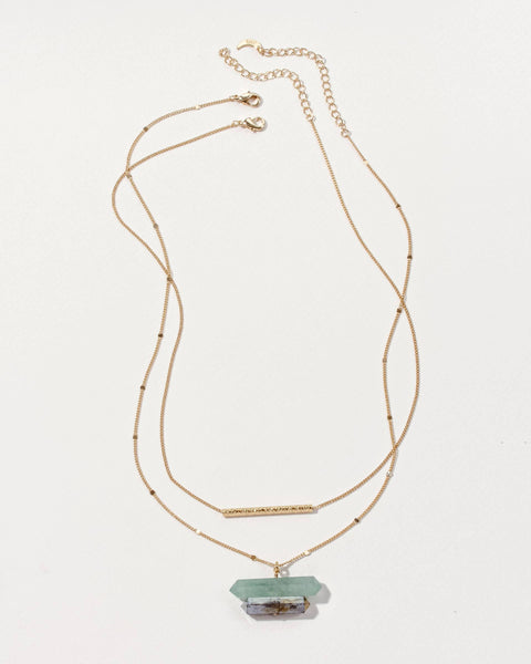 Terra Necklace Set|Aquamarine & Labradorite