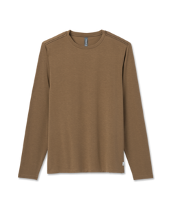 Men's Current  L/S Tech Tee | Pecan