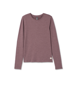 Women's  L/S Lux Crew | Elderberry