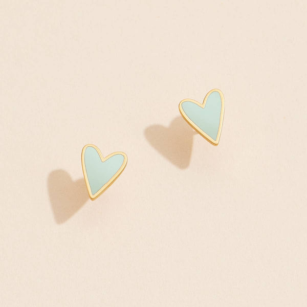 Heart Stud Earrings