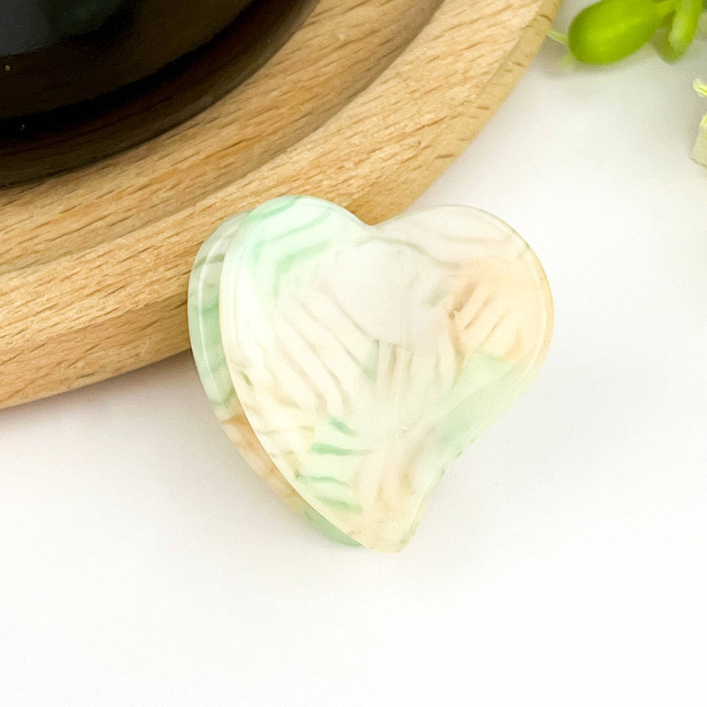 TheDivaSoap - Cute Mini Heart Acetate Claw Clip, Valentine's Day Hair Clip