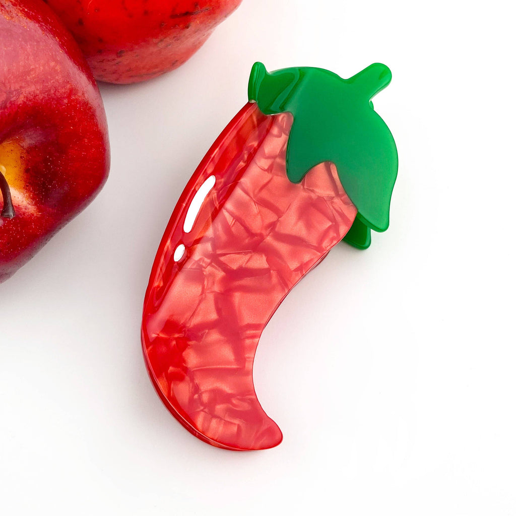 TheDivaSoap - Red Chili Pepper Hair Claw Clip