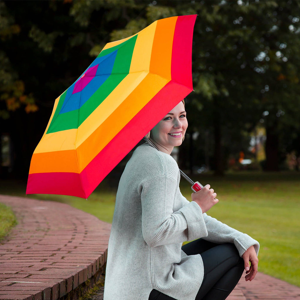 Compact Rainbow Umbrella