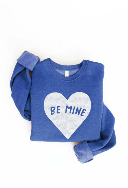 BE MINE Sweatshirt: L / HEATHER DUST