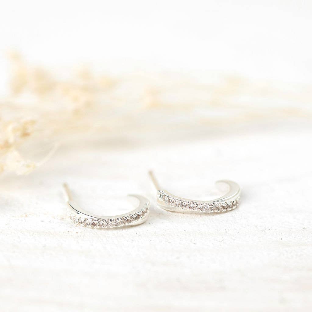 Tiny Dancer Hoops Silver