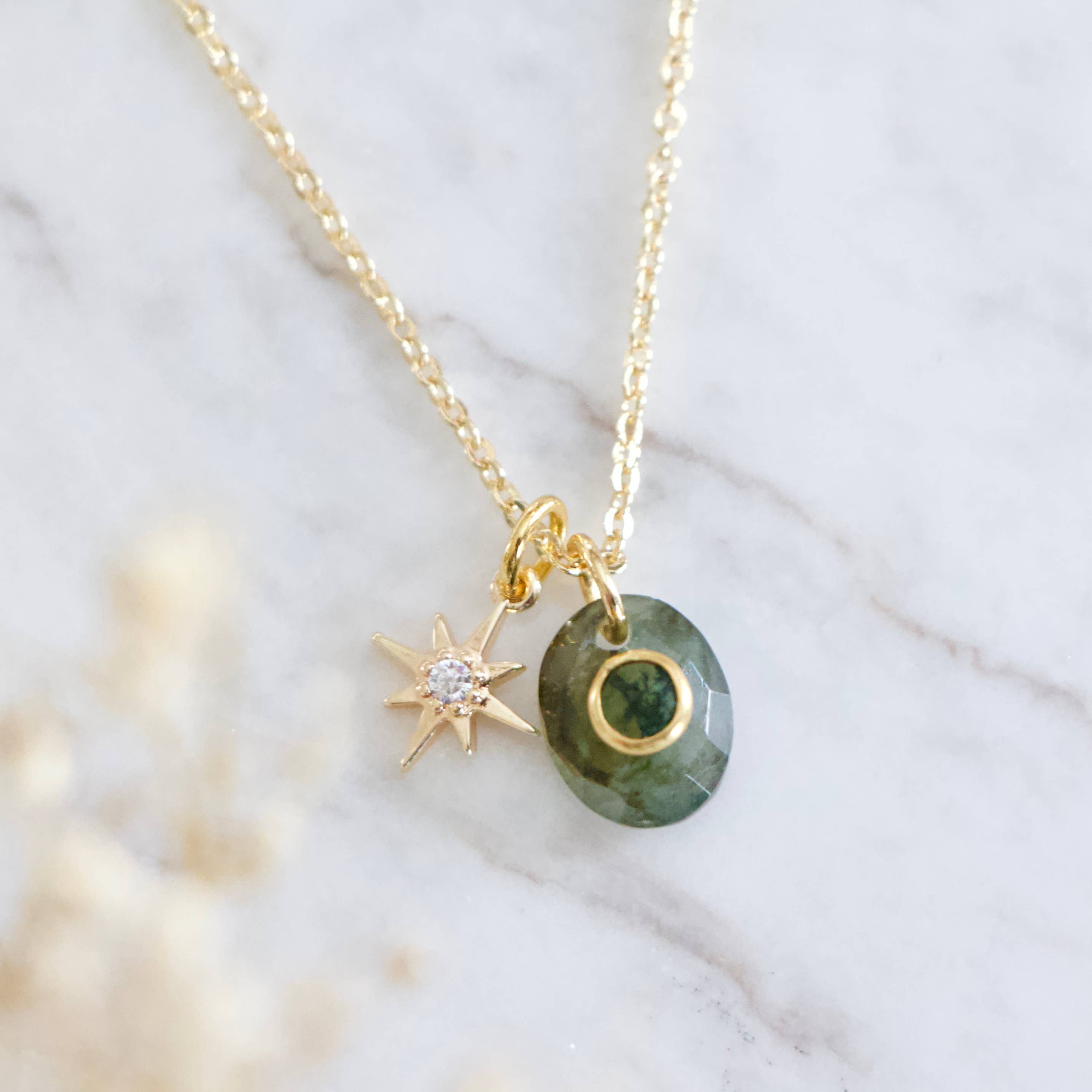 Labradorite Star Necklace 