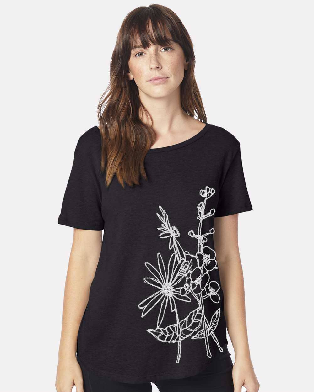 Megan Lee Designs - Wildflowers : Women's Vintage Jersey Tee