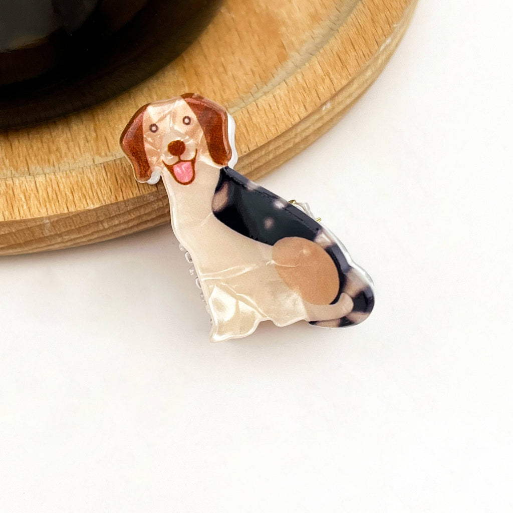 TheDivaSoap - Mini Dog Series Hair Claw Clips, Cute Puppy Animal Hair Clip