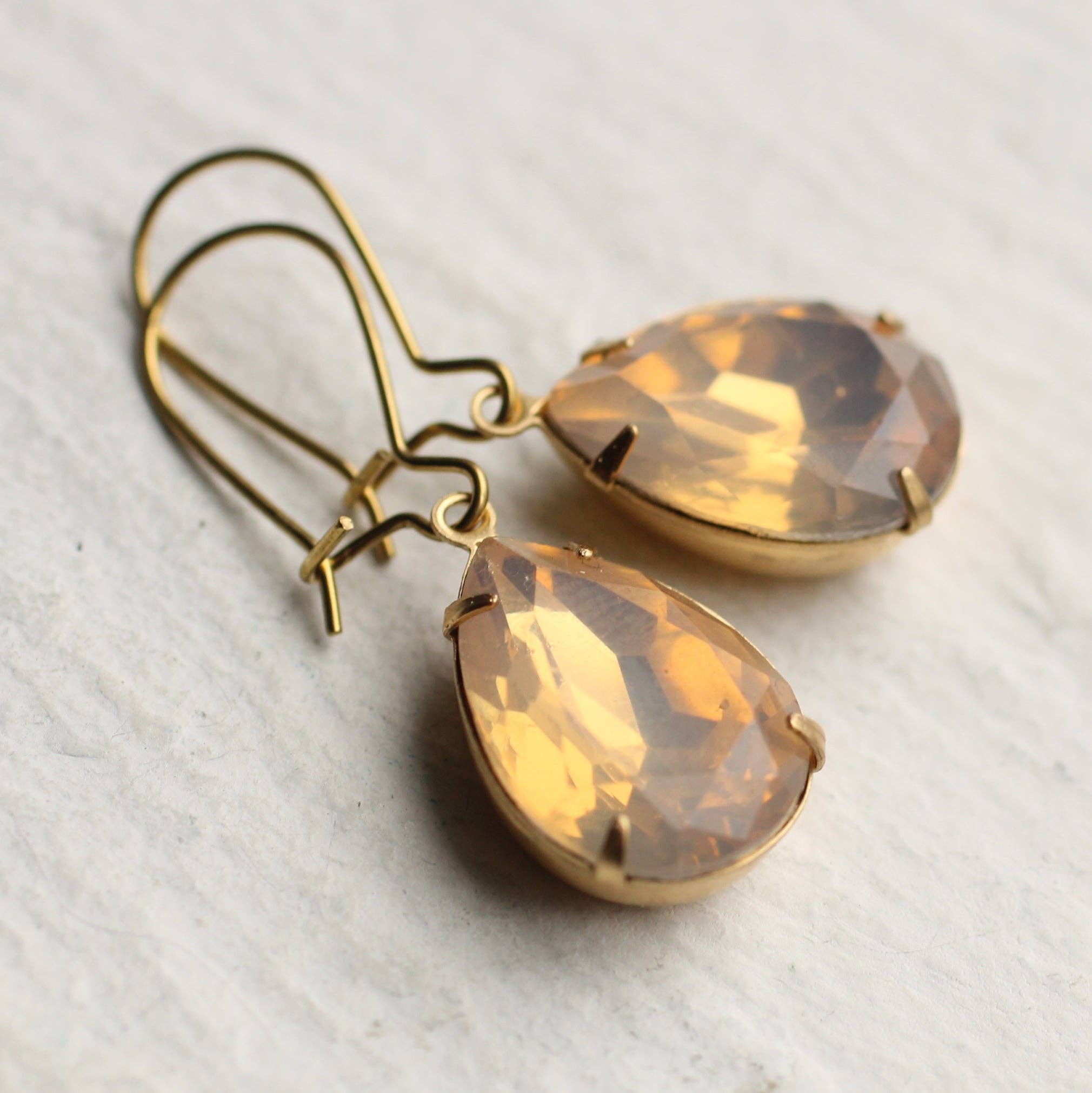 Champagne Teardrop Earrings