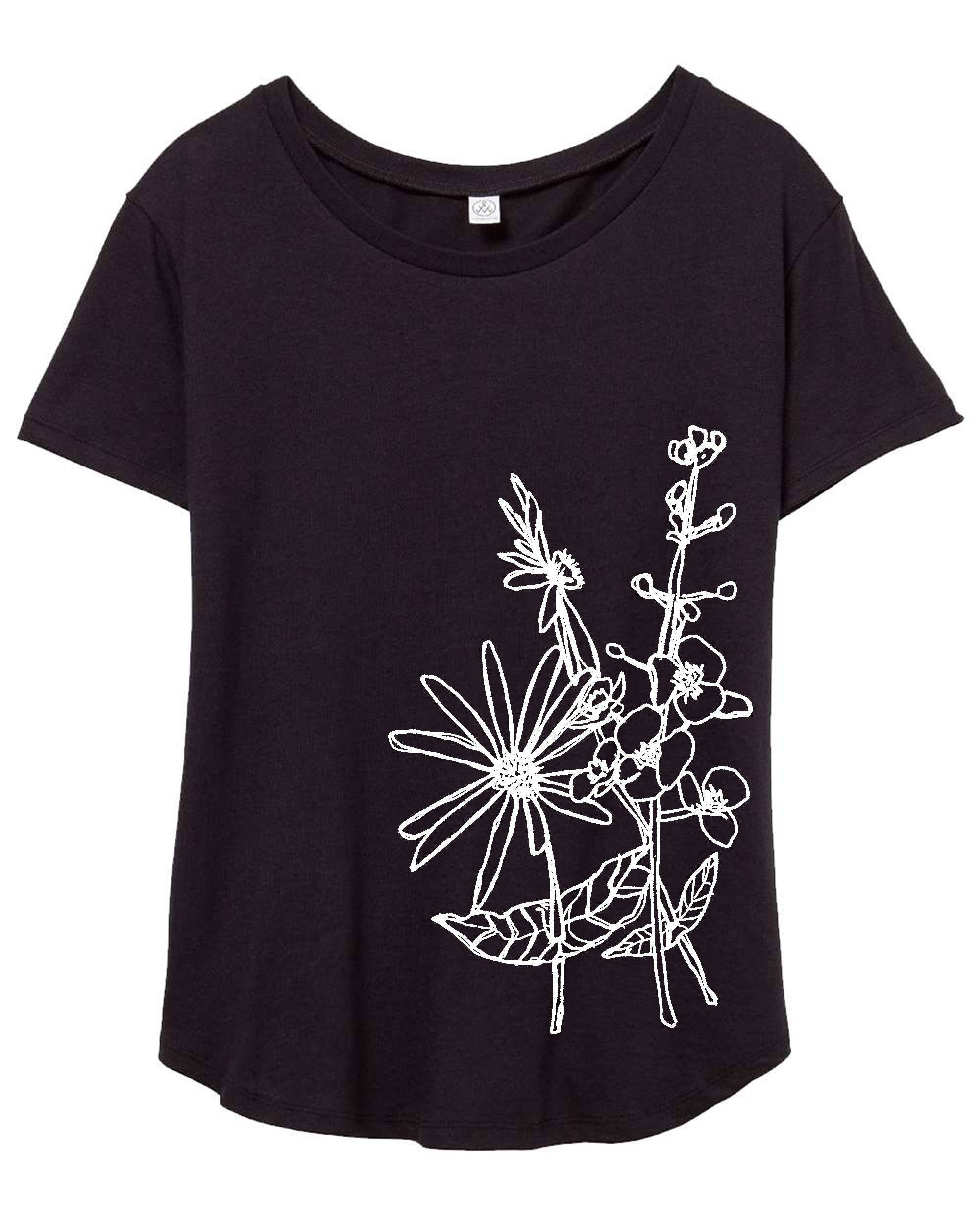 Megan Lee Designs - Wildflowers : Women's Vintage Jersey Tee