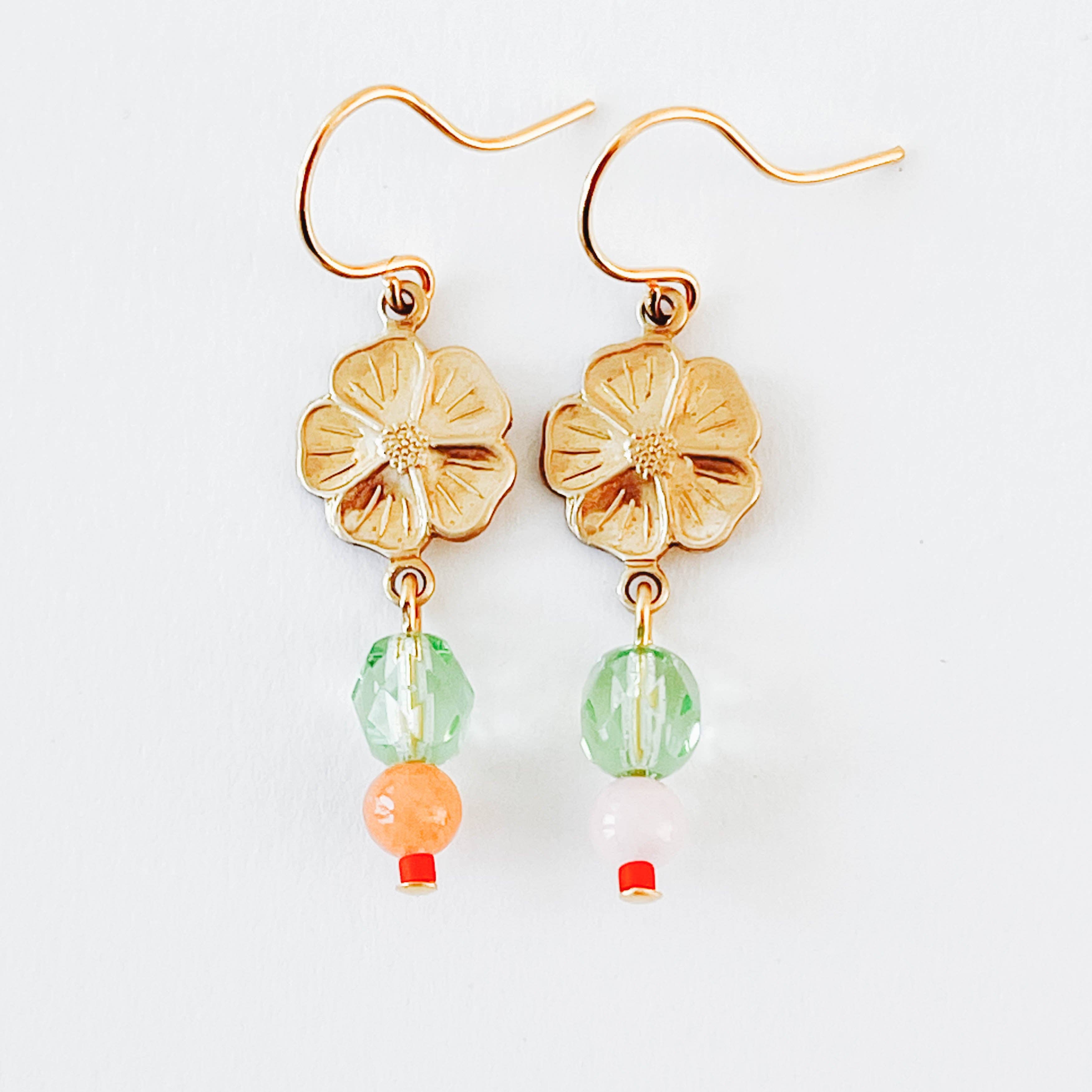 Flower Bead Earrings