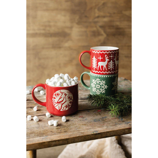 Christmas Snowflake Mug | Green