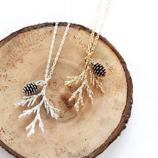 Birch Jewellery - Juniper & Pine Cone Necklace