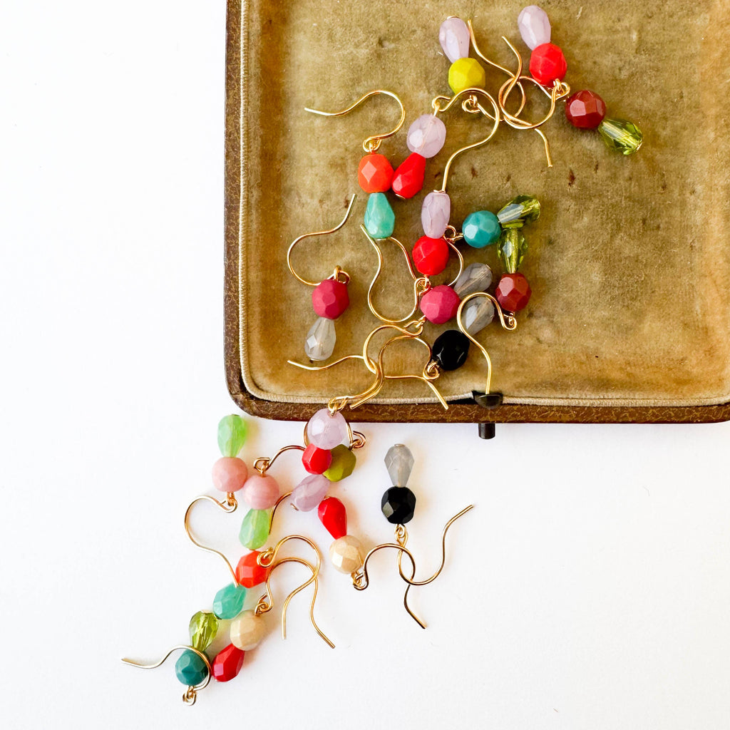 Small Color Drop Earrings