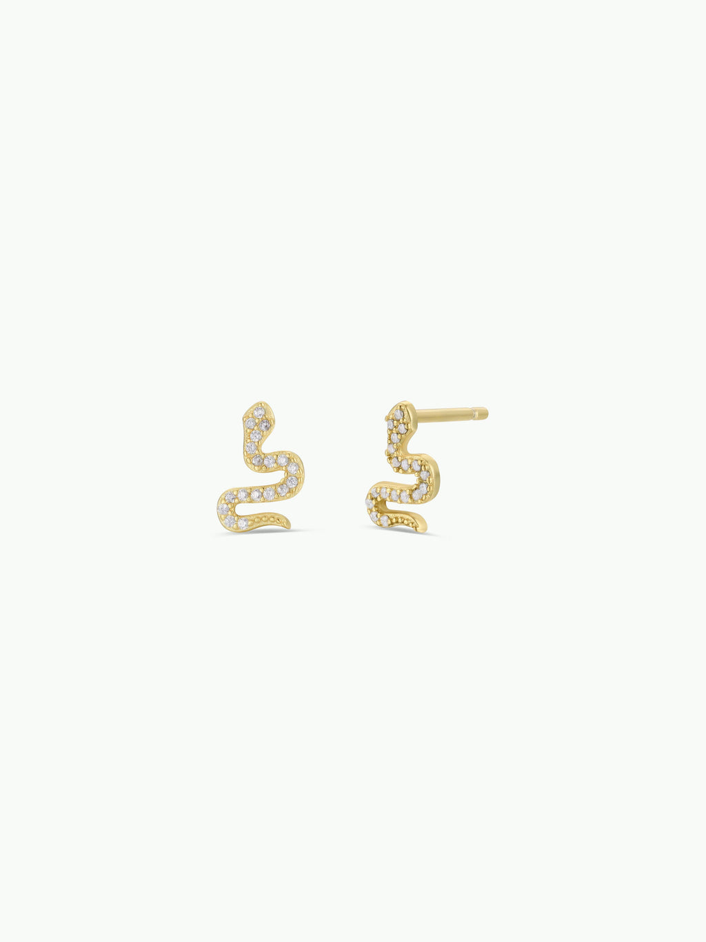Snake Pave Stud Earrings