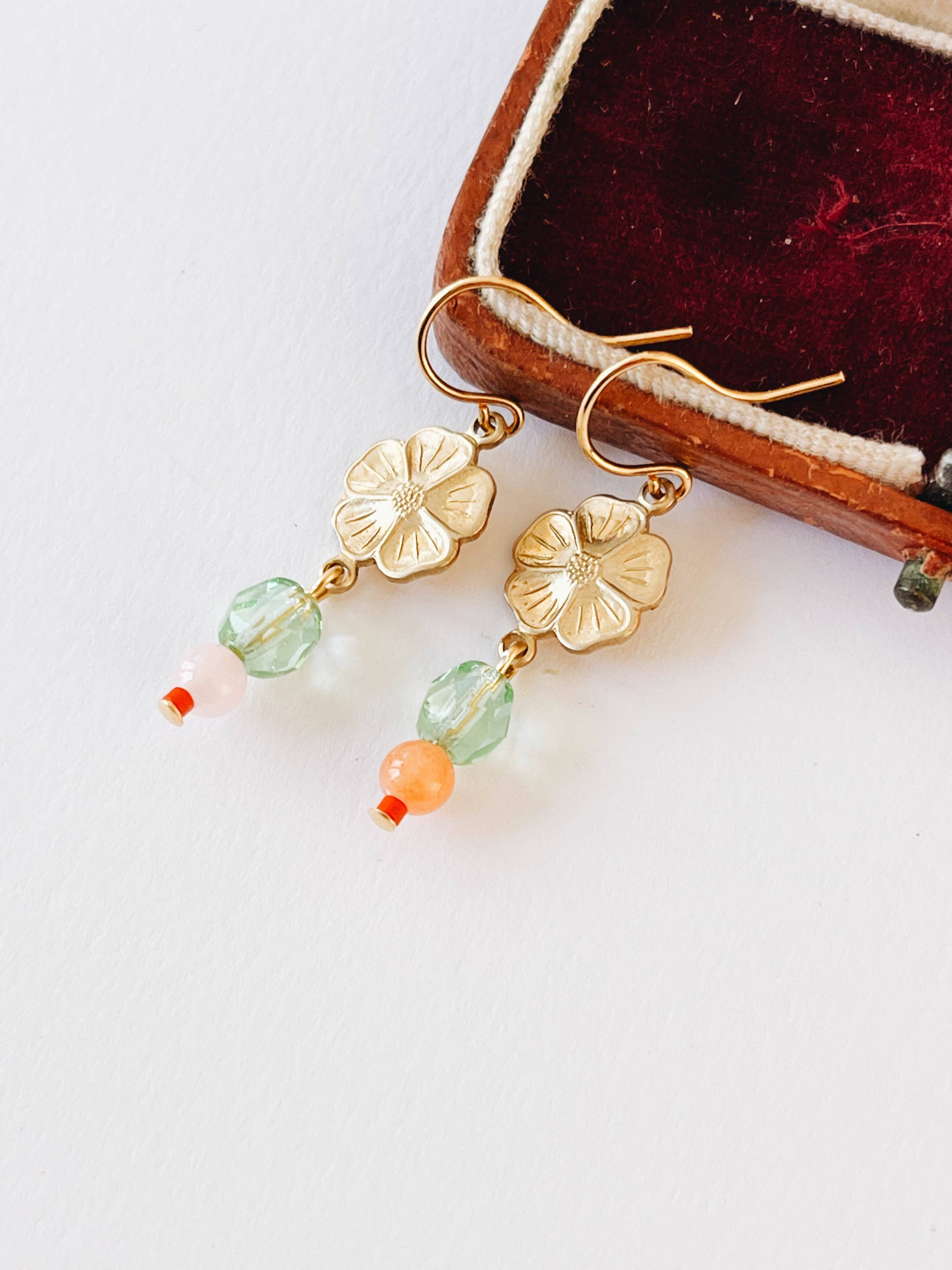 Flower Bead Earrings