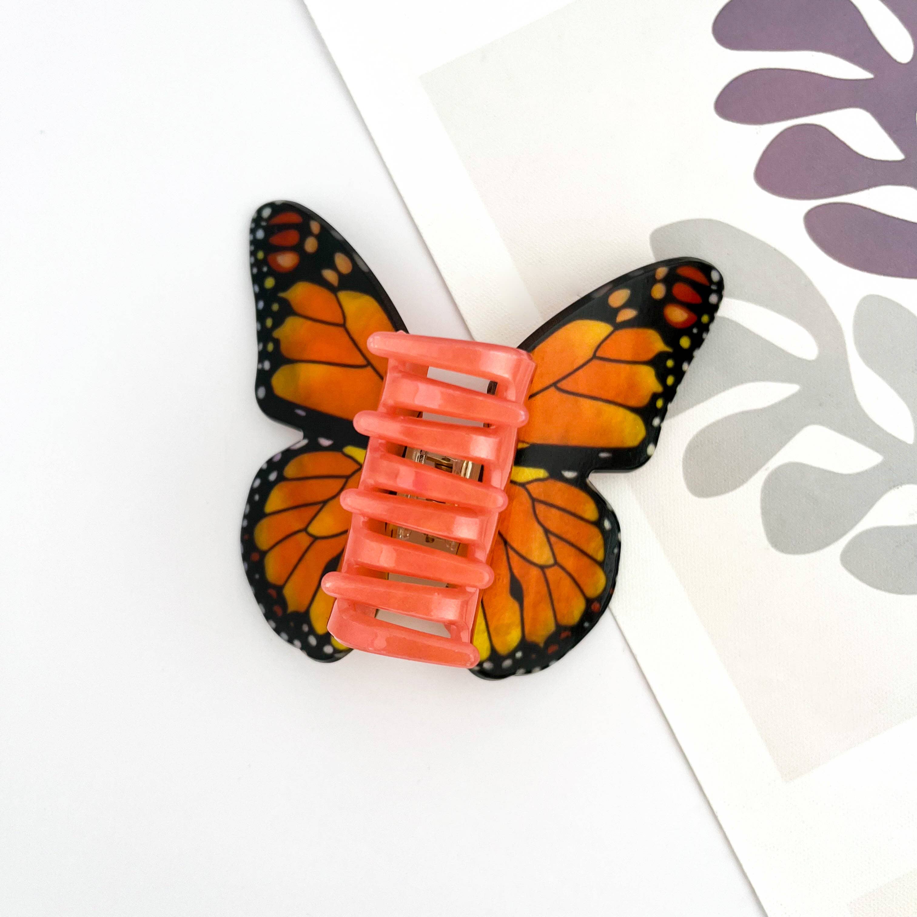 TheDivaSoap - Acetate large butterfly hair clip animal claw clips