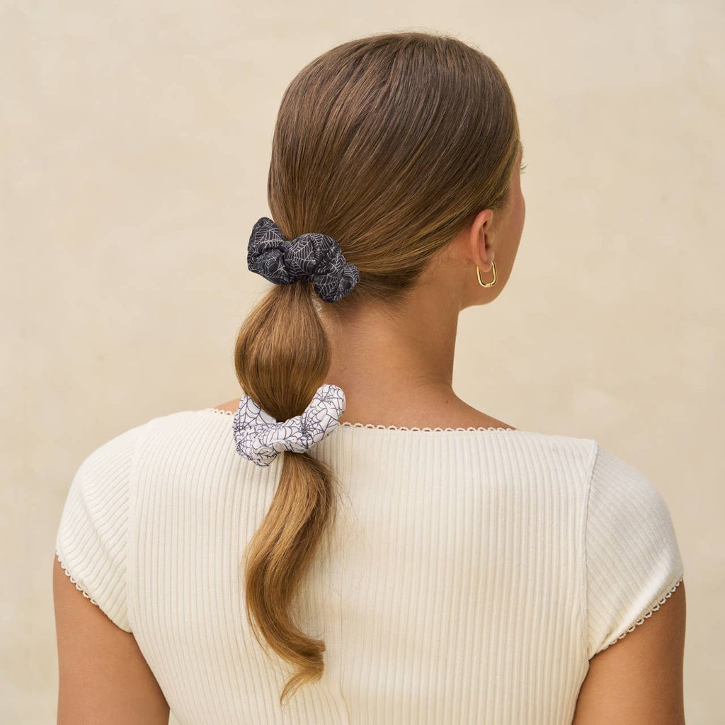 Cloud Scrunchies 3pc Set - Spiderweb
