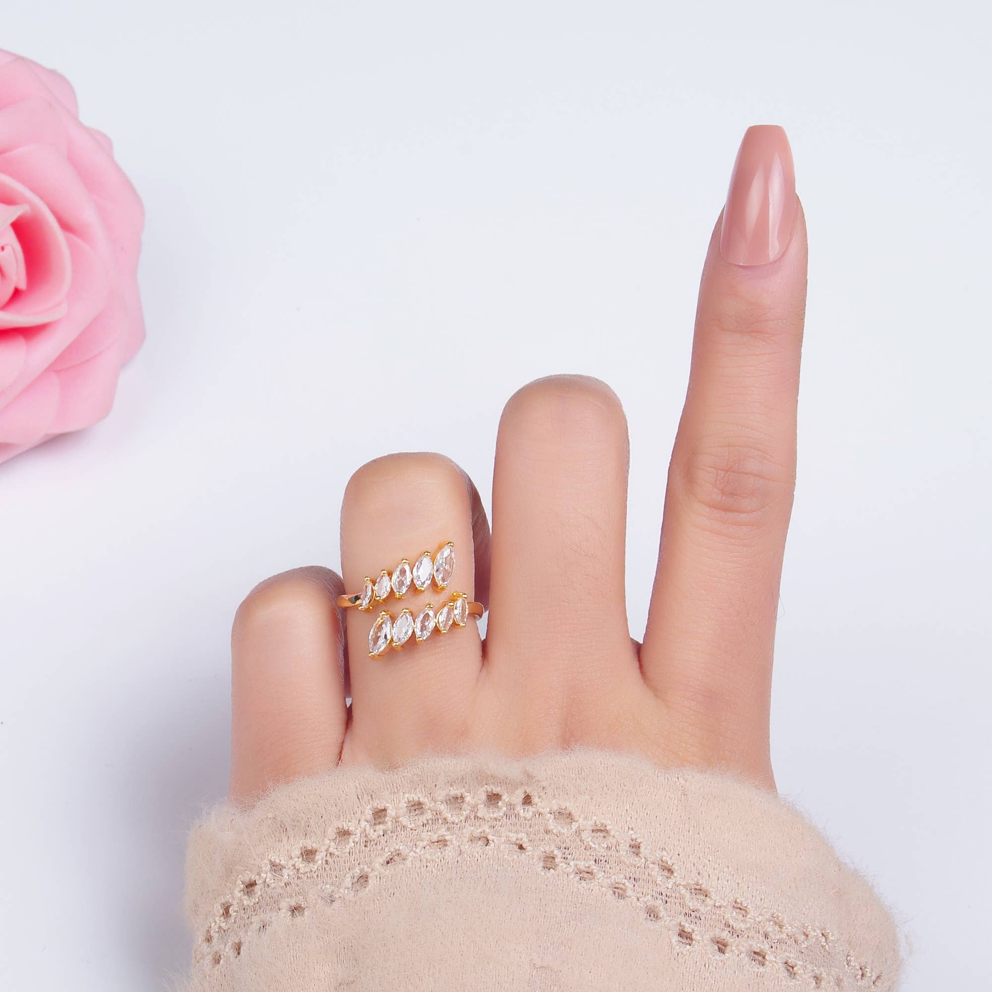 Marquise Adjustable Ring
