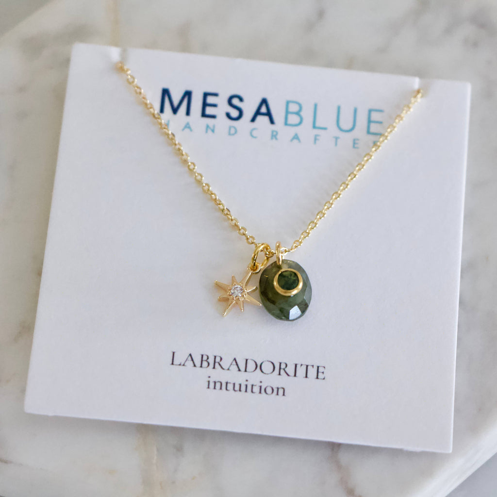 Labradorite Star Necklace 