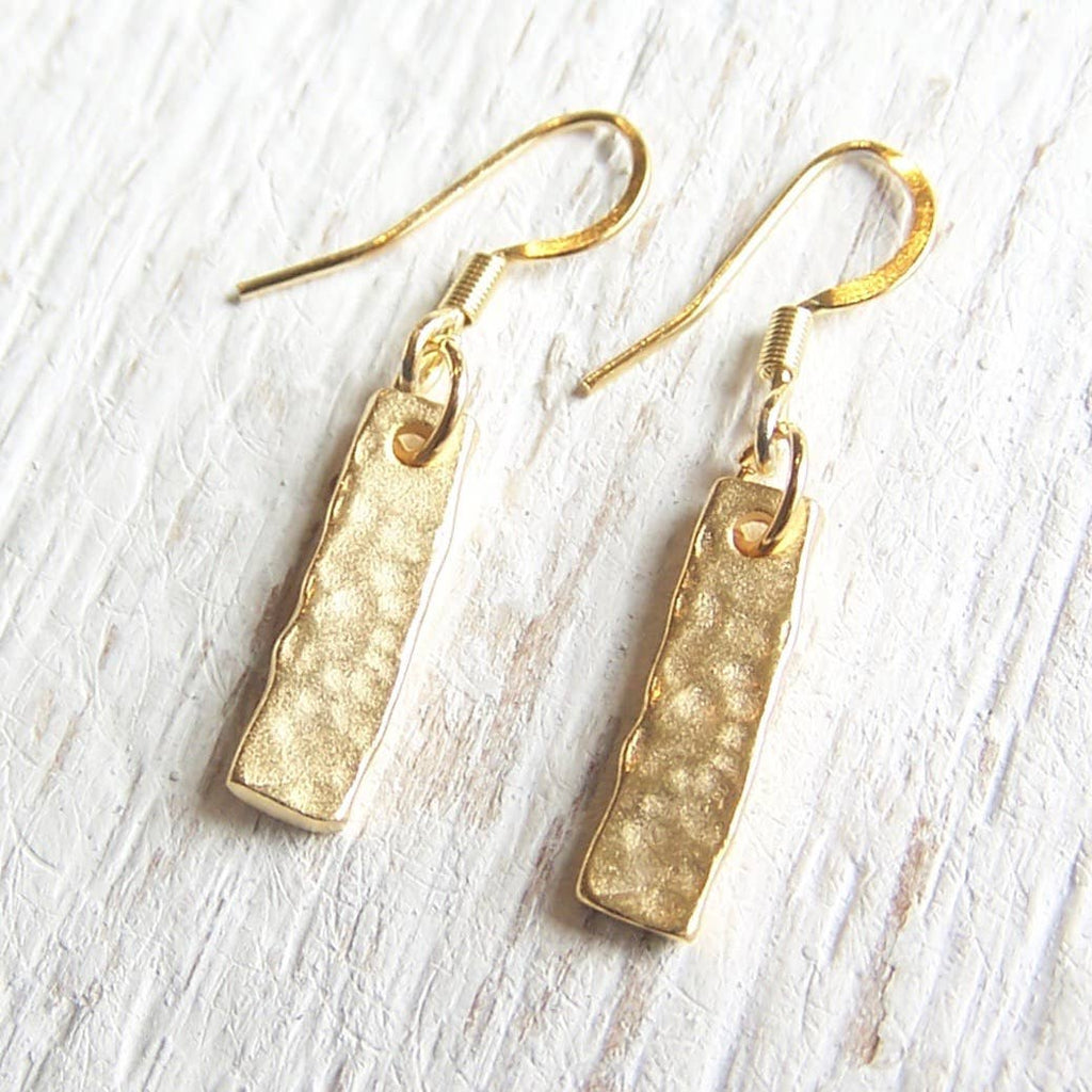 Brushed Gold Hammered Bars