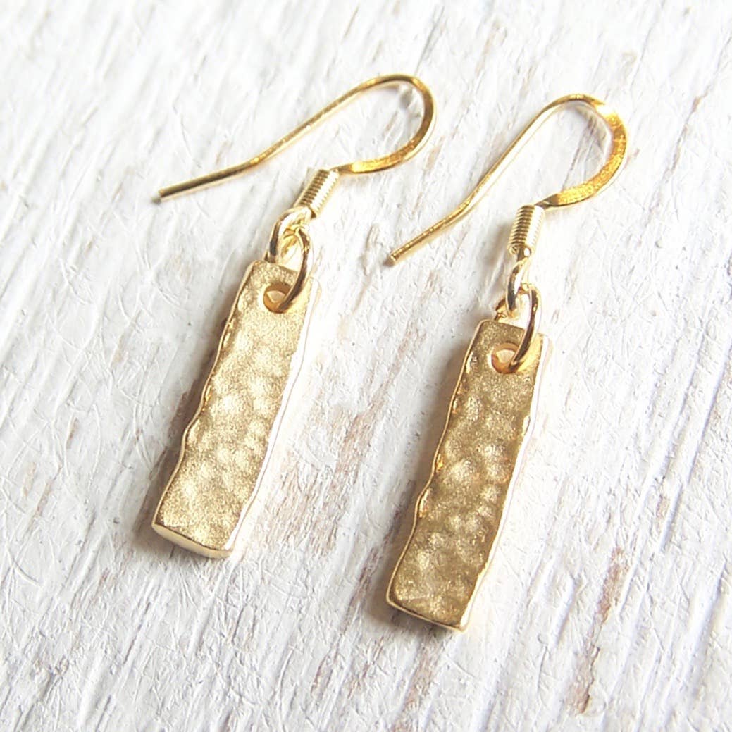 Brushed Gold Hammered Bars