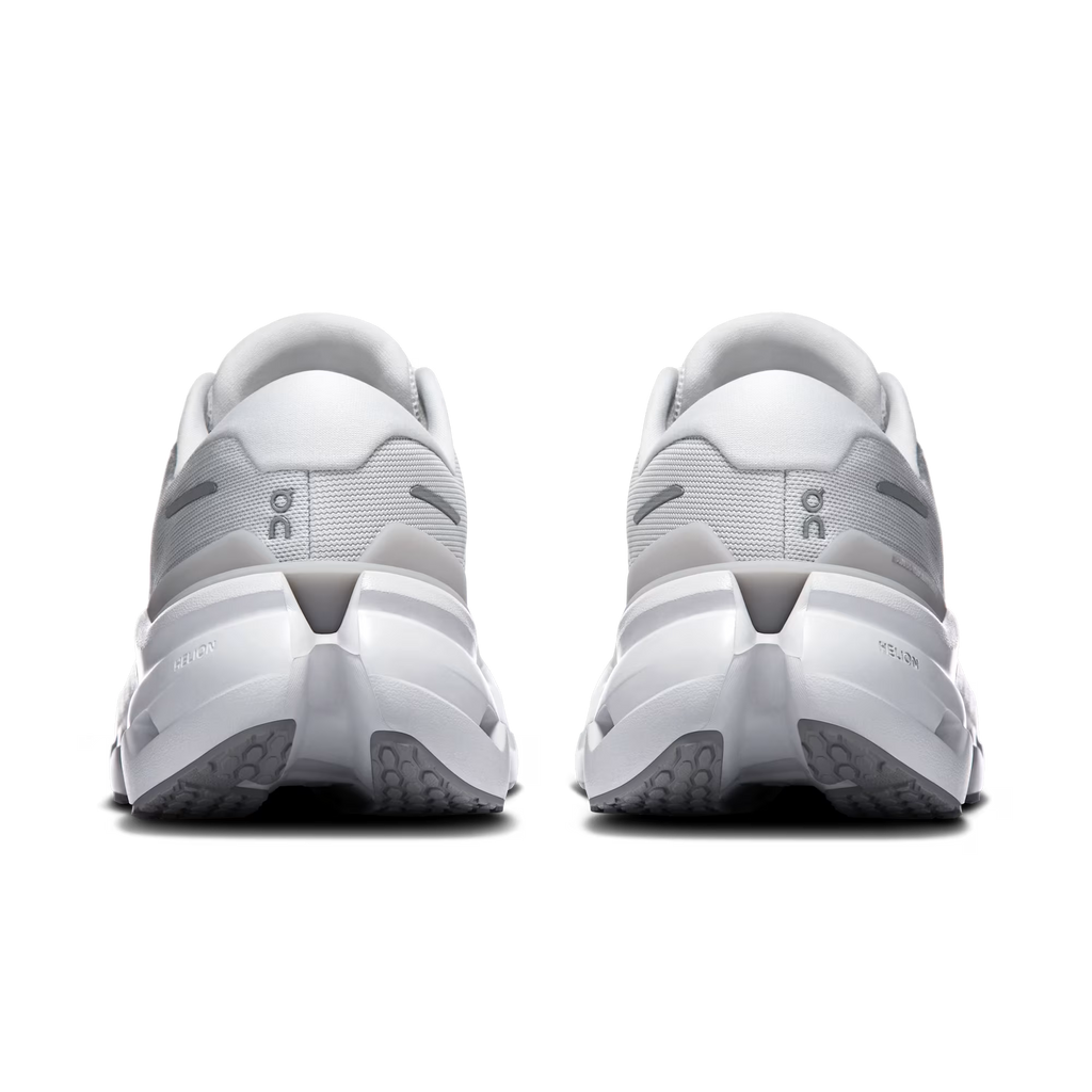 Pair of white athletic shoes on a transparent background