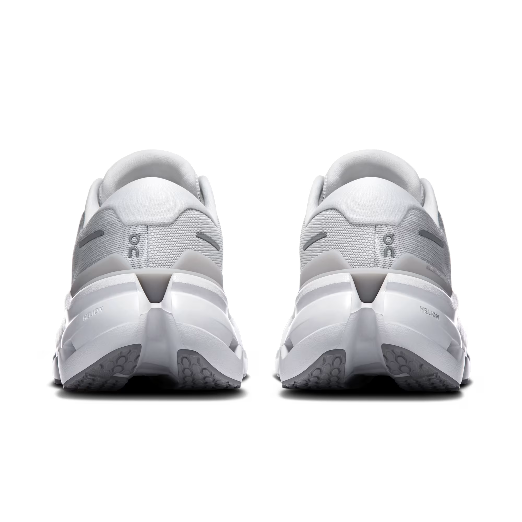 Pair of white athletic shoes on a transparent background