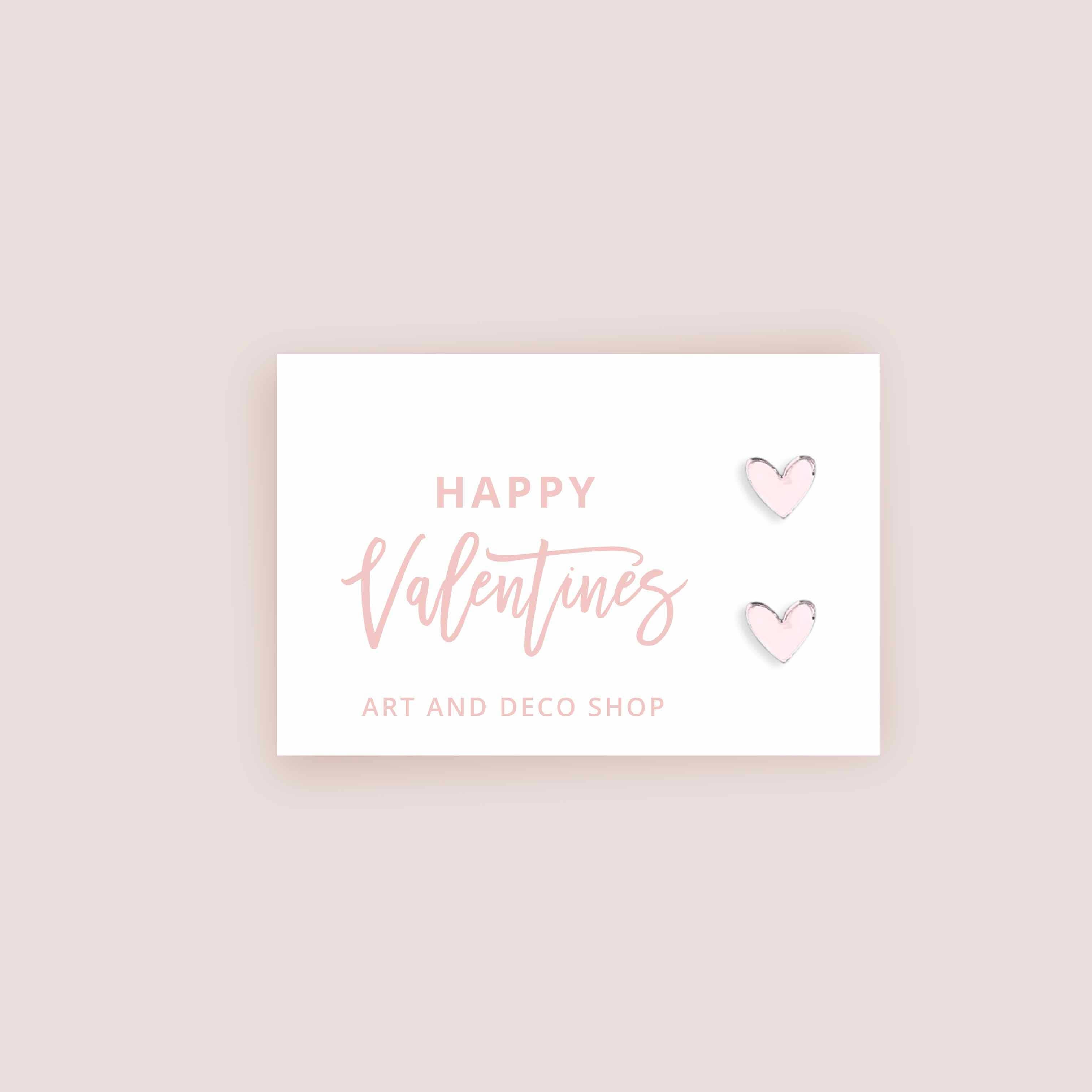 Valentines Heart Stud Earrings | Happy Valentines