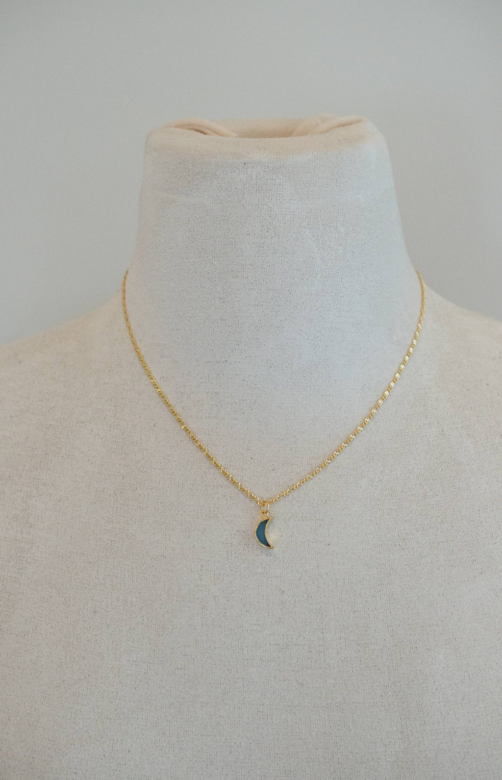 Moon Gemstone Pendant Necklace