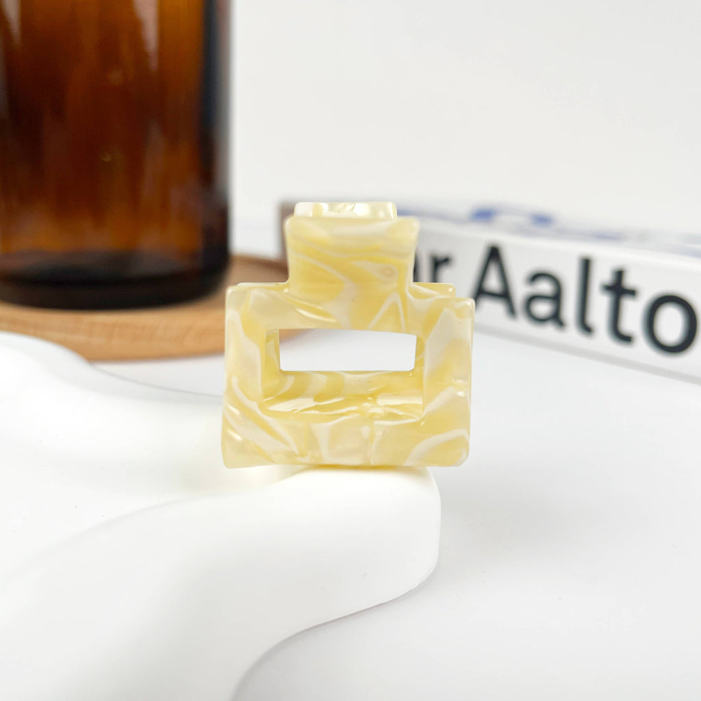 TheDivaSoap - Small Square Claw Clips,Acetate Small Hair Clip